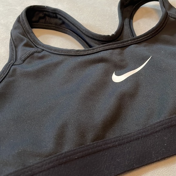 Black/White Check Nike Small Sports-bra - Picture 3 of 6